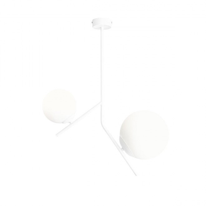 ALDEX 1095PL_H | Gallia-AL Aldex stropne svjetiljke svjetiljka 1x E27 + 1x E14 bijelo, opal