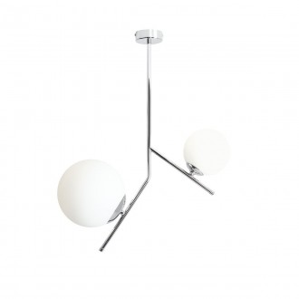 ALDEX 1095PL_H4 | Gallia-AL Aldex stropne svjetiljke svjetiljka 1x E27 + 1x E14 krom, opal