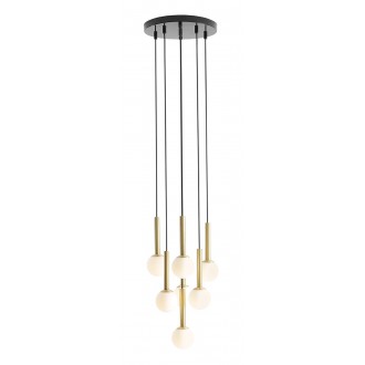 ALDEX 1103T1 | Riu Aldex visilice svjetiljka 7x G9 crno, zlatno, opal