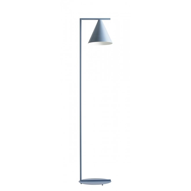 ALDEX 1108A16 | Form-AL Aldex podna svjetiljka 165cm s prekidačem 1x E27 pastel plava, bijelo