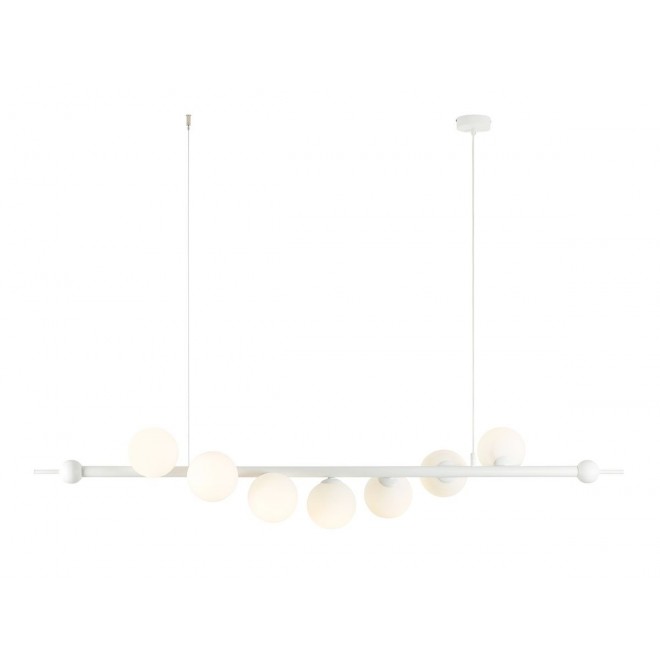 ALDEX 1115T | Wave-AL Aldex visilice svjetiljka 7x E14 bijelo, opal