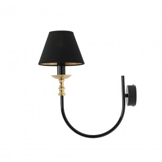 ALDEX 1118C1 | RomaA Aldex zidna svjetiljka 1x E14 crno, zlatno