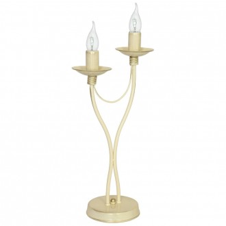 ALDEX 397B9_M | Roza Aldex stolna svjetiljka 47cm sa prekidačem na kablu 2x E14 krem