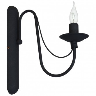 ALDEX 397C1 | Roza Aldex zidna svjetiljka 1x E14 crno