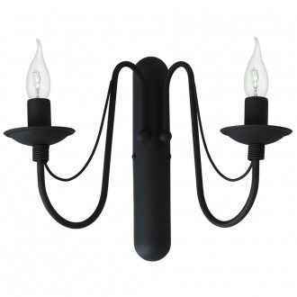 ALDEX 397D1 | Roza Aldex zidna svjetiljka 2x E14 crno