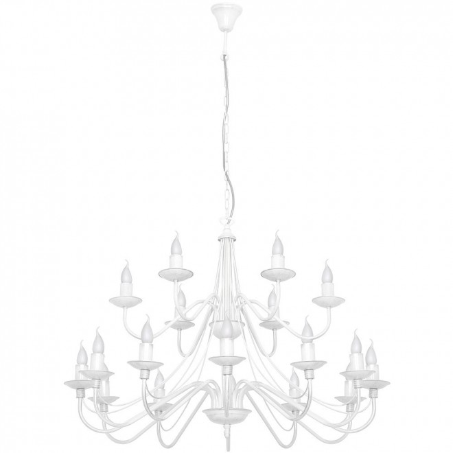 ALDEX 397S | Roza Aldex luster svjetiljka 18x E14 bijelo