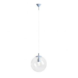 ALDEX 562G16 | Globe-AL Aldex visilice svjetiljka 1x E27 pastel plava, prozirno