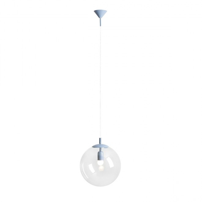 ALDEX 562G16 | Globe-AL Aldex visilice svjetiljka 1x E27 pastel plava, prozirno