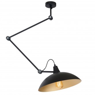 ALDEX 808PL_G1_Z | Melos Aldex zidna, stropne svjetiljke svjetiljka elementi koji se mogu okretati 1x E27 crno, zlatno