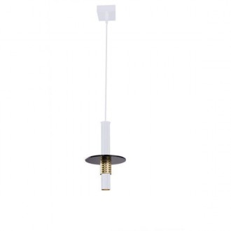 AMPLEX 8147 | Alvito Amplex visilice svjetiljka 1x GU10 / MR11 bijelo, crno, sjajni zlatni bakar