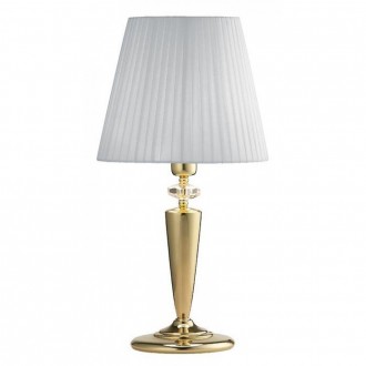 AMPLEX 8691 | Lilosa Amplex stolna svjetiljka 179cm sa prekidačem na kablu 1x E27 sjajni zlatni bakar, bijelo, prozirno