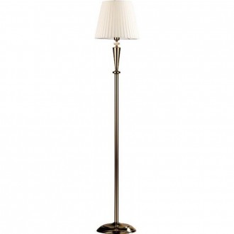 AMPLEX 8703 | Lilosa Amplex podna svjetiljka 55cm sa prekidačem na kablu 1x E27 bronca, bijelo, prozirno