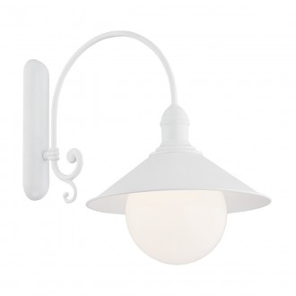 ARGON 3297 | Erba-BIS Argon zidna svjetiljka 1x E27 IP44 bijelo, opal