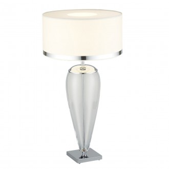 ARGON 356 | Lorena-AR Argon stolna svjetiljka 70cm sa prekidačem na kablu 1x E27 krom, prozirna, bijelo