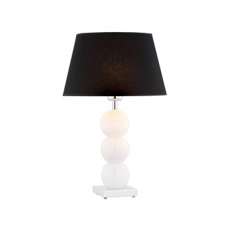ARGON 3624 | Fudzi Argon stolna svjetiljka 55cm sa prekidačem na kablu 1x E27 bijelo, krom, crno