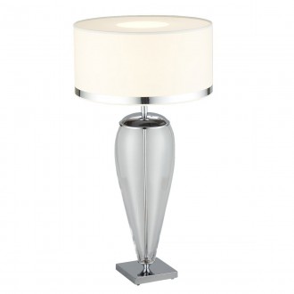 ARGON 366 | Lorena-AR Argon stolna svjetiljka 60cm sa prekidačem na kablu 1x E27 krom, prozirna, bijelo