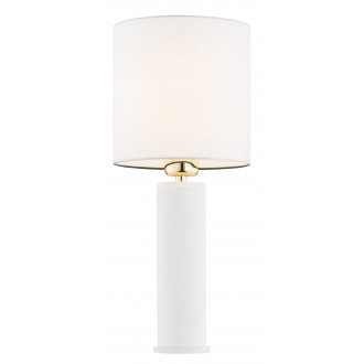 ARGON 4231 | Almada-AR Argon stolna svjetiljka 47,5cm sa prekidačem na kablu 1x E27 bijelo, mesing