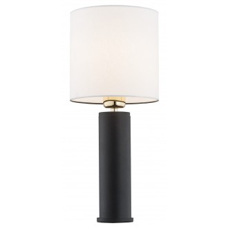 ARGON 4233 | Almada-AR Argon stolna svjetiljka 47,5cm sa prekidačem na kablu 1x E27 crno, bijelo, mesing
