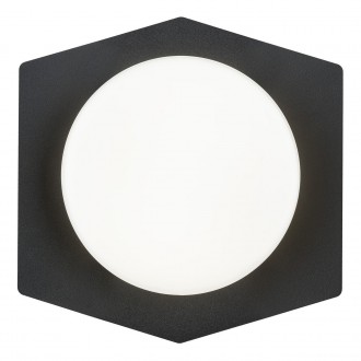 ARGON 4253 | Celia-AR Argon zidna, stropne svjetiljke svjetiljka 1x LED 1120lm 3000K crno, opal