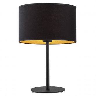ARGON 4342 | Karin Argon stolna svjetiljka 44cm sa prekidačem na kablu 1x E27 crno, zlatno