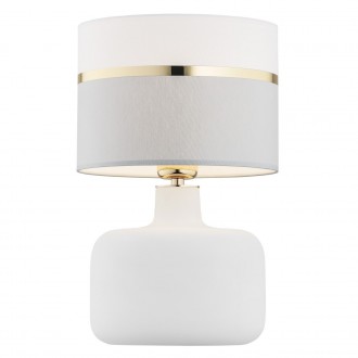 ARGON 4361 | Beja-AR Argon stolna svjetiljka 40cm sa prekidačem na kablu 1x E27 bijelo, zlatno, sivo