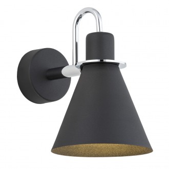 ARGON 4709 | Beverly-AR Argon zidna svjetiljka 1x E27 crno, krom, bijelo