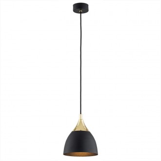 ARGON 4905 | Murano-AR Argon visilice svjetiljka 1x E27 crno, mesing