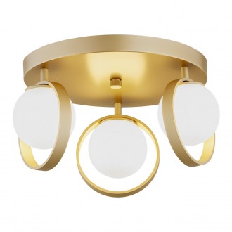 ARGON 6248 | Saturnia-AR Argon stropne svjetiljke svjetiljka 3x G9 zlatno, opal