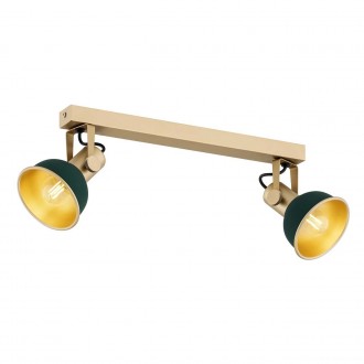 ARGON 7143 | Lenora Argon spot svjetiljka elementi koji se mogu okretati 2x E14 zlatno, zeleno