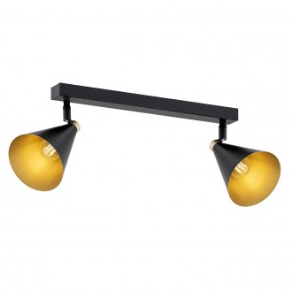 ARGON 7170 | Lucinda Argon spot svjetiljka elementi koji se mogu okretati 2x E14 crno, zlatno