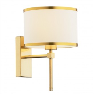 ARGON 8033 | Abbano Argon zidna svjetiljka 1x E27 brušeno zlato, krem, zlatno