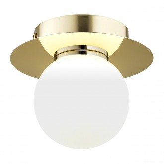 ARGON 8239 | Trevi-AR Argon stropne svjetiljke svjetiljka 1x G9 crno, zlatno, opal