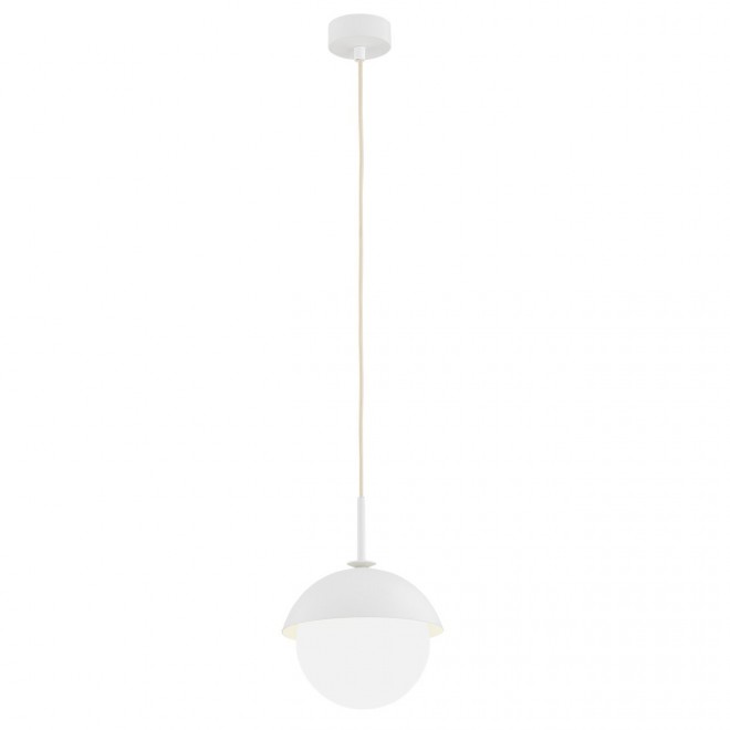 ARGON 8294 | Cappello Argon visilice svjetiljka kuglasta 1x E27 bijelo mat, opal