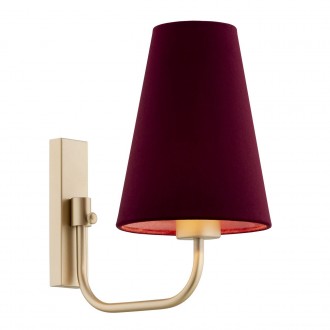 ARGON 8313 | Safiano Argon zidna svjetiljka 1x E27 zlatno, crveno