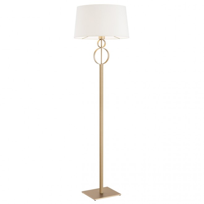 ARGON 8374 | Perseo Argon podna svjetiljka 158cm s prekidačem 1x E27 zlatno, krem