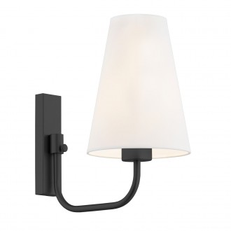 ARGON 8376 | Safiano Argon zidna svjetiljka 1x E27 crno, bijelo