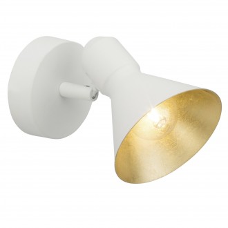 BRILLIANT 24910/85 | Aztekas Brilliant zidna svjetiljka elementi koji se mogu okretati 1x E14 bijelo, zlatno