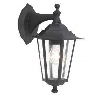 BRILLIANT 40282/06 | CrownB Brilliant zidna svjetiljka 1x E27 IP44 crno