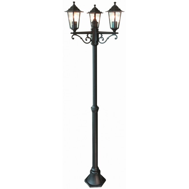 BRILLIANT 40288/06 | CrownB Brilliant podna svjetiljka 200cm 3x E27 IP44 crno