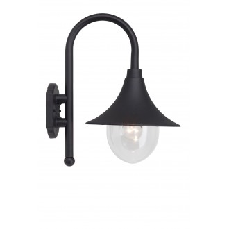 BRILLIANT 41081/06 | Berna Brilliant zidna svjetiljka 1x E27 IP44 crno