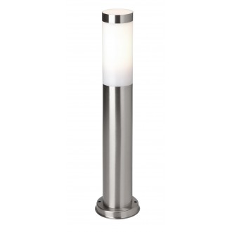 BRILLIANT 43684/82 | Chorus Brilliant podna svjetiljka 50cm 1x E27 IP44 plemeniti čelik, čelik sivo, bijelo