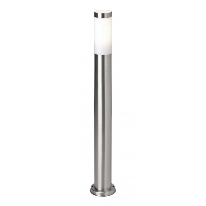 BRILLIANT 43685/82 | Chorus Brilliant podna svjetiljka 80cm 1x E27 IP44 plemeniti čelik, čelik sivo, bijelo