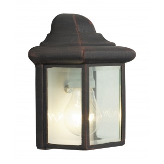 BRILLIANT 44280/55 | NewportB Brilliant zidna svjetiljka 1x E27 IP23 rdža smeđe