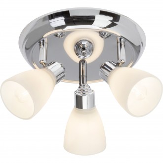 BRILLIANT 50434/15 | Kensington Brilliant spot svjetiljka elementi koji se mogu okretati 3x G9 IP44 krom, bijelo