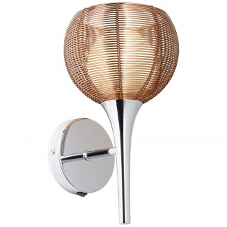 BRILLIANT 61111/53 | Relax-BRI Brilliant zidna svjetiljka s prekidačem 1x G9 krom, bronca, bijelo