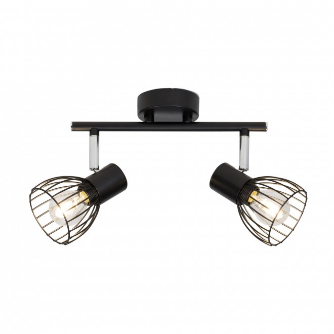 BRILLIANT 62113/06 | Blacky Brilliant stropne svjetiljke svjetiljka elementi koji se mogu okretati 2x E14 crno