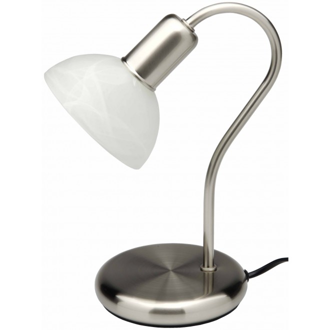 BRILLIANT 67347/75 | PearlB Brilliant stolna svjetiljka 26cm sa prekidačem na kablu 1x E14 antik crveni bakar, šampanjac žuto