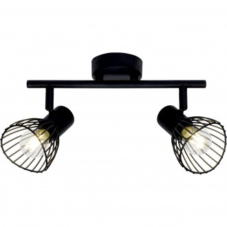 BRILLIANT 71913/06 | Elhi Brilliant stropne svjetiljke svjetiljka elementi koji se mogu okretati 2x E14 crno