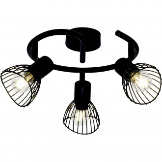 BRILLIANT 71933/06 | Elhi Brilliant stropne svjetiljke svjetiljka elementi koji se mogu okretati 3x E14 crno