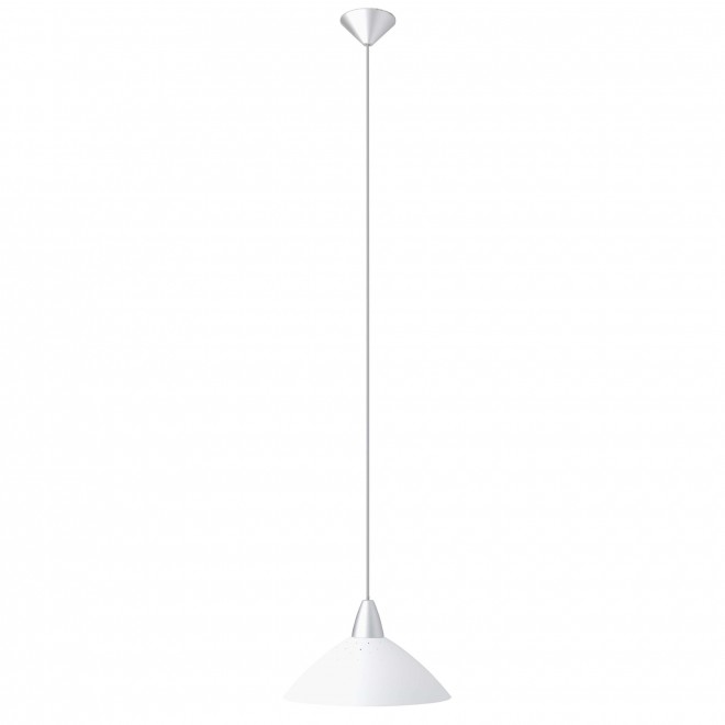 BRILLIANT 78270/05 | Logo Brilliant visilice svjetiljka 1x E27 bijelo, srebrno